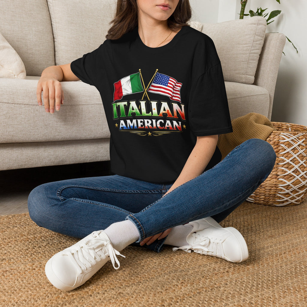 Italian American | USA & Italy Flag T-Shirt