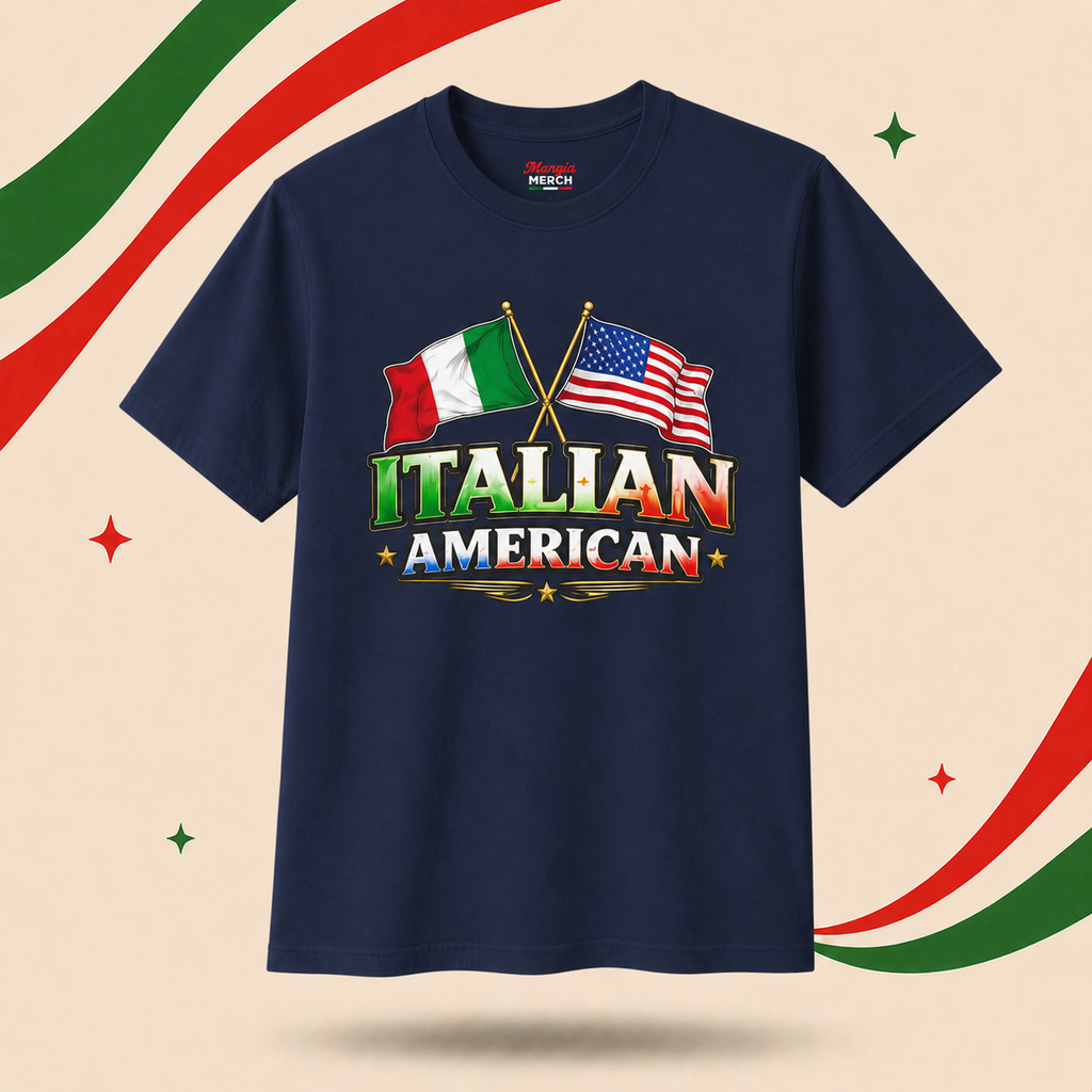Italian American | USA & Italy Flag T-Shirt