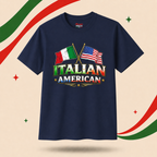Italian American | USA & Italy Flag T-Shirt