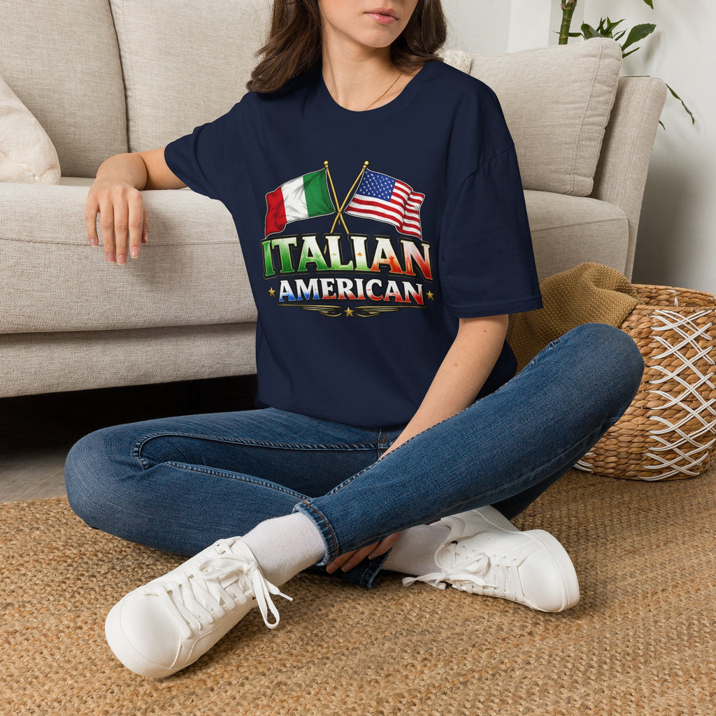 Italian American | USA & Italy Flag T-Shirt